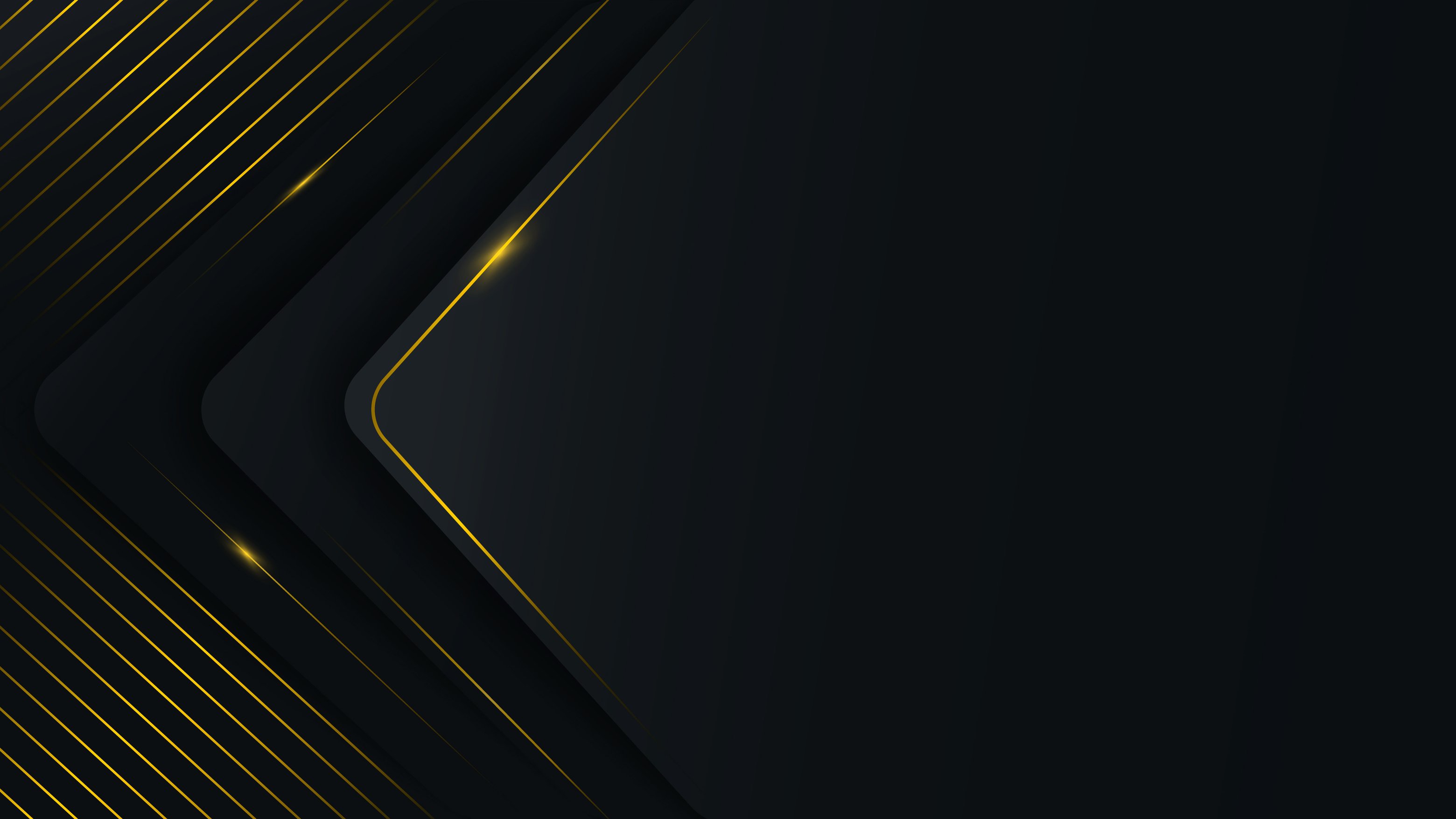 Black Background with Gold Lines 